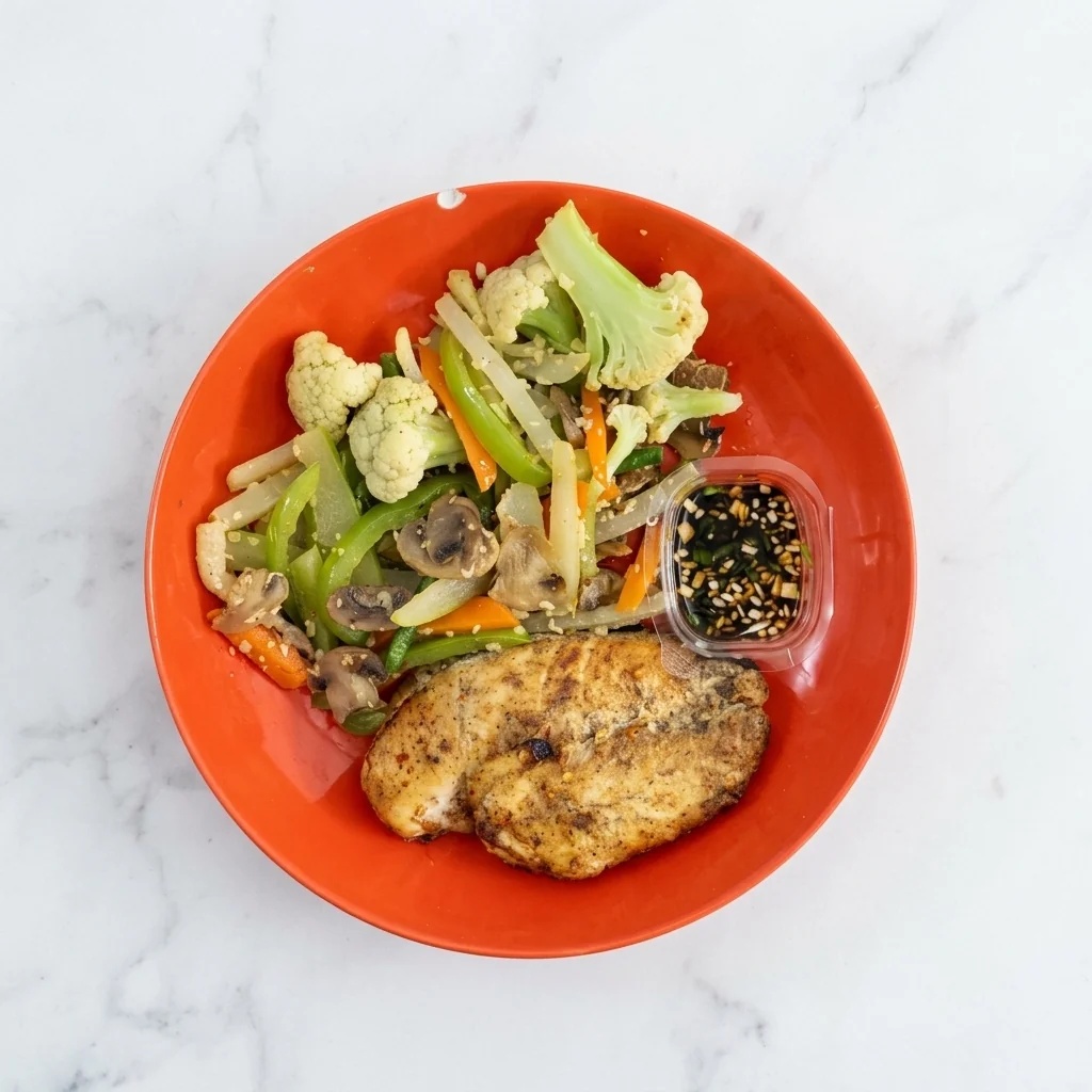 Chicken Steak with Sautéed Vegetables