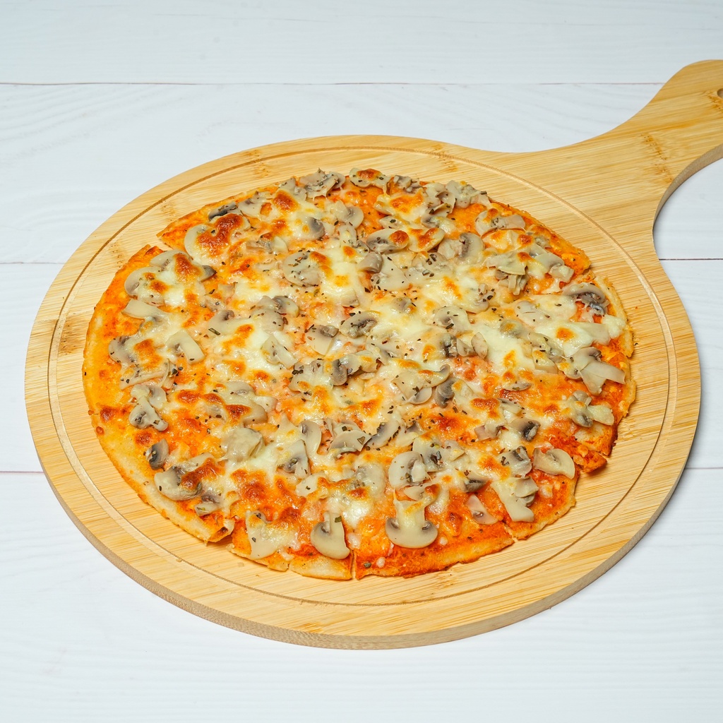 Mushroom Rice-Flour Pizza