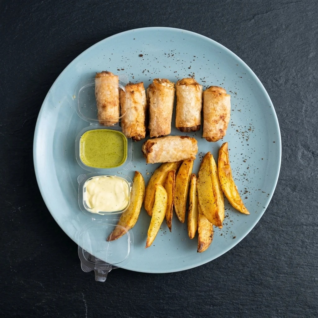 Chicken Spring Rolls Platter