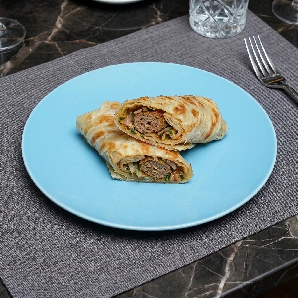 Beef Porota Kabab Roll